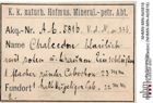 Etiketten zu Quarz (Chalcedon) (NHMW-MIN-Ab5816)